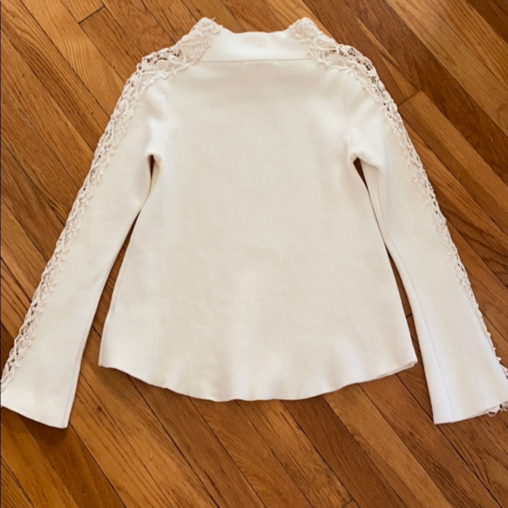 Anthropologie Knitted & Knotted Cream Sweater - Picture 8 of 8
